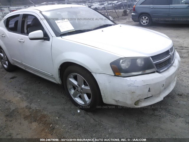 1B3LC76M98N104705 - 2008 DODGE AVENGER R/T WHITE photo 6