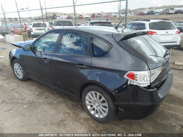 JF1GH61698H835353 - 2008 SUBARU IMPREZA 2.5I GRAY photo 3