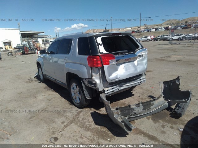 2GKALMEK0C6212846 - 2012 GMC TERRAIN SLE SILVER photo 3