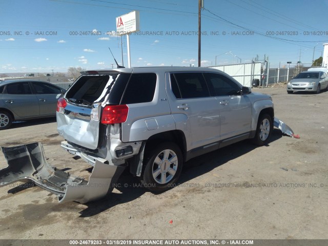 2GKALMEK0C6212846 - 2012 GMC TERRAIN SLE SILVER photo 4