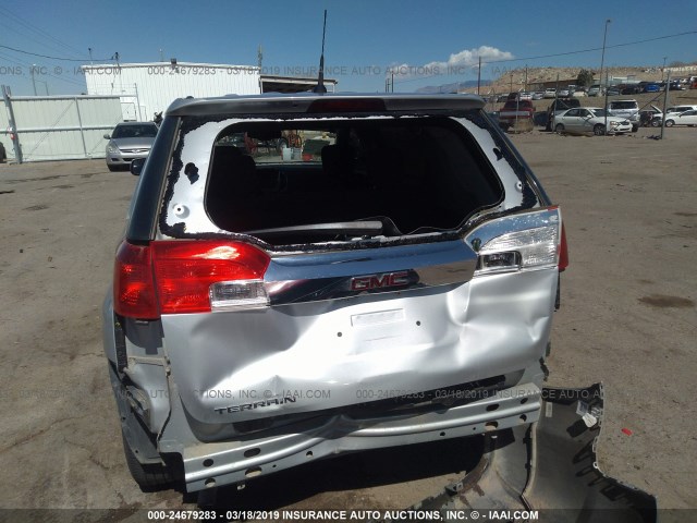 2GKALMEK0C6212846 - 2012 GMC TERRAIN SLE SILVER photo 6