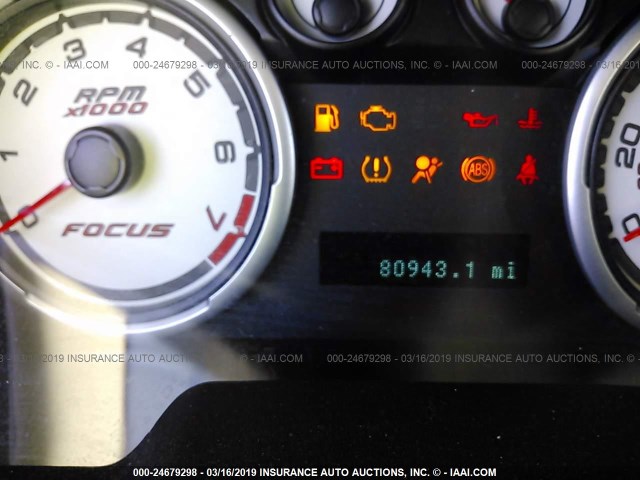 1FAHP37N99W196991 - 2009 FORD FOCUS SEL WHITE photo 7