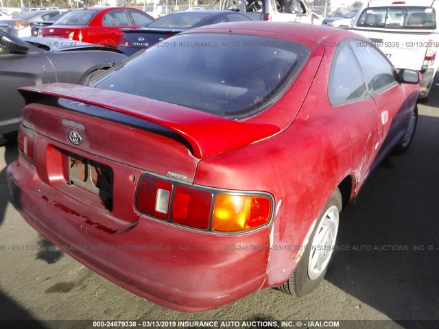 JT2AT00N8R0008067 - 1994 TOYOTA CELICA ST RED photo 4