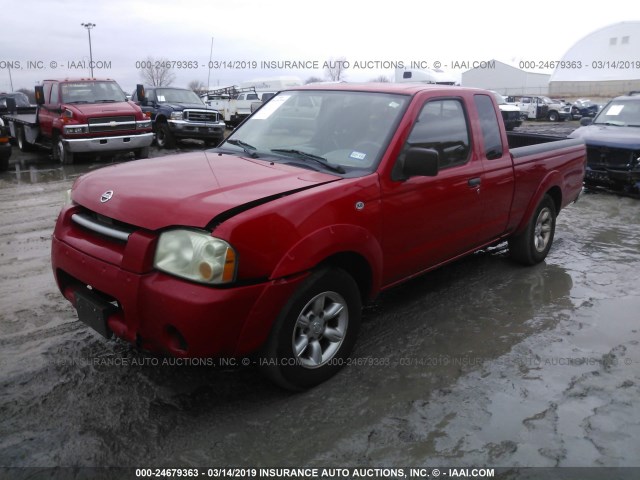 1N6DD26T23C430728 - 2003 NISSAN FRONTIER KING CAB XE RED photo 2