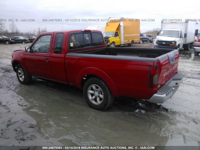 1N6DD26T23C430728 - 2003 NISSAN FRONTIER KING CAB XE RED photo 3