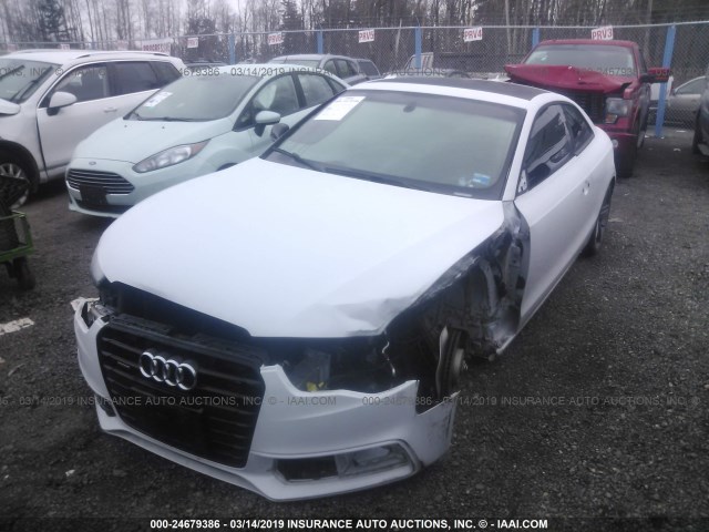 WAUSFAFRXEA061969 - 2014 AUDI A5 PREMIUM PLUS WHITE photo 2