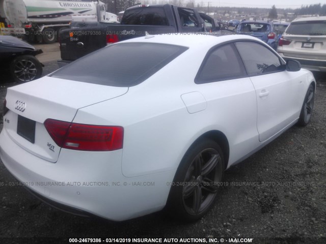 WAUSFAFRXEA061969 - 2014 AUDI A5 PREMIUM PLUS WHITE photo 4