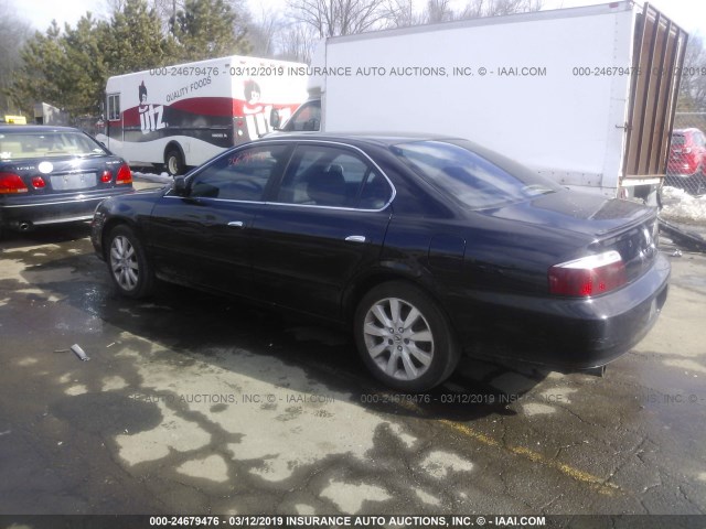 19UUA56623A066248 - 2003 ACURA 3.2TL BLACK photo 3