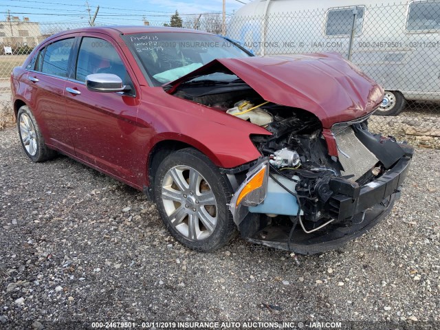 1C3CCBCB7CN211379 - 2012 CHRYSLER 200 LIMITED MAROON photo 1