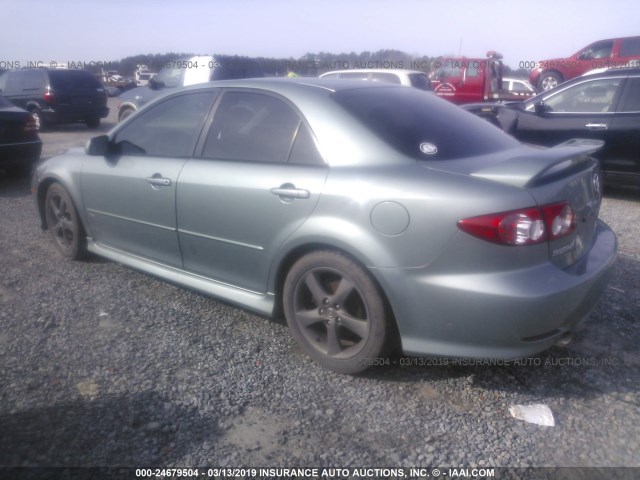 1YVFP80D735M23344 - 2003 MAZDA 6 S GREEN photo 3