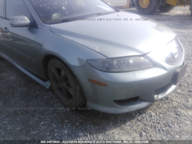 1YVFP80D735M23344 - 2003 MAZDA 6 S GREEN photo 6