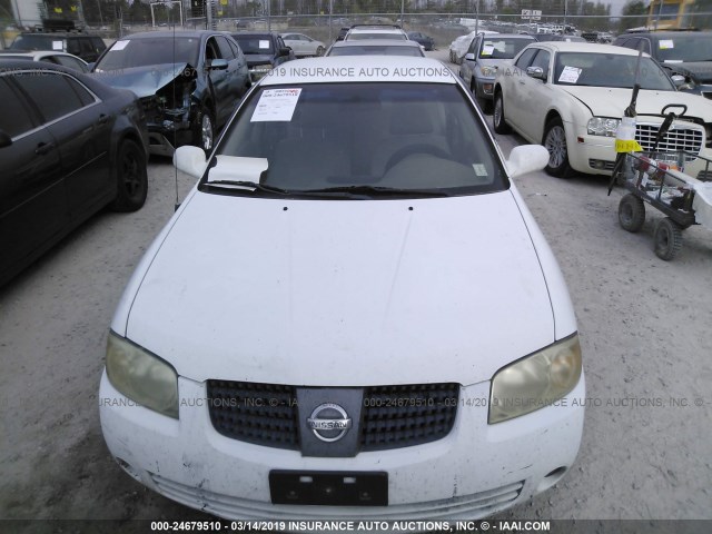 3N1AB51A54L739928 - 2004 NISSAN SENTRA 2.5S WHITE photo 6