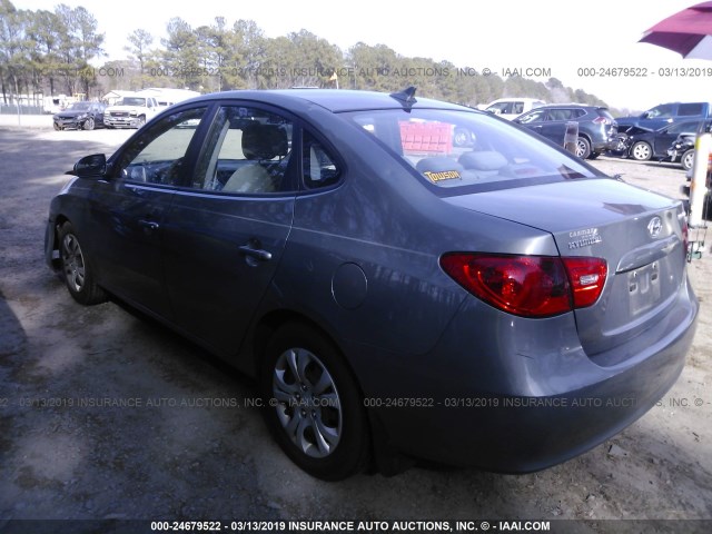 KMHDU46D89U801624 - 2009 HYUNDAI ELANTRA GLS/SE GRAY photo 3