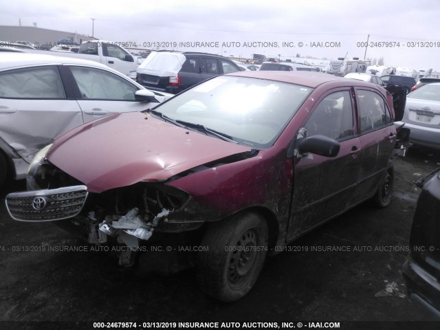 1NXBR32E47Z872592 - 2007 TOYOTA COROLLA CE/LE/S RED photo 2