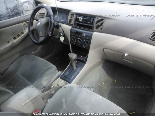 1NXBR32E47Z872592 - 2007 TOYOTA COROLLA CE/LE/S RED photo 5