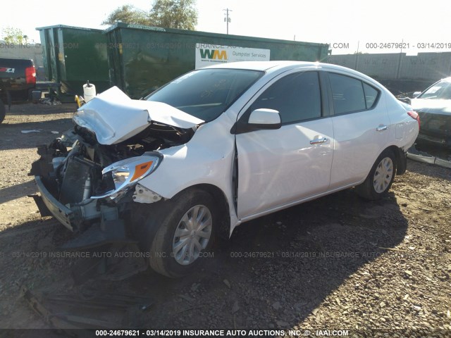 3N1CN7AP5DL828043 - 2013 NISSAN VERSA S/S PLUS/SV/SL WHITE photo 2