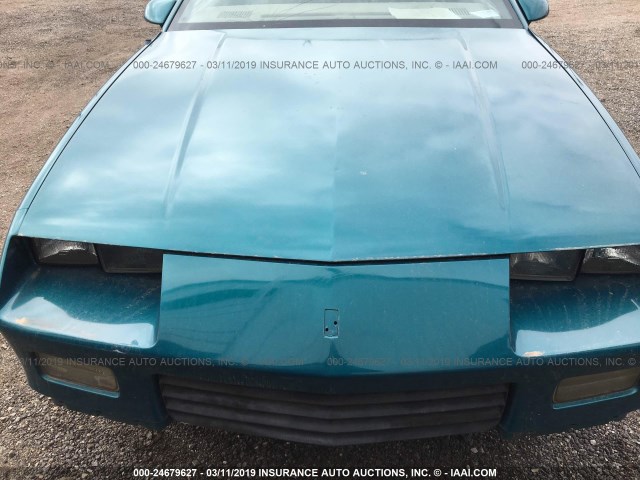 1G1FP33E9NL167843 - 1992 CHEVROLET CAMARO RS GREEN photo 10