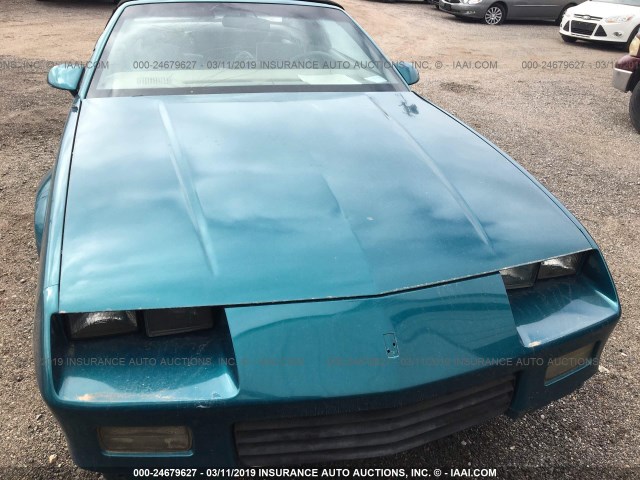 1G1FP33E9NL167843 - 1992 CHEVROLET CAMARO RS GREEN photo 6