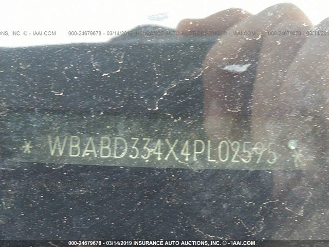 WBABD334X4PL02595 - 2004 BMW 325 CI GRAY photo 9