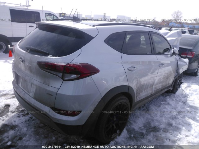 KM8J3CA22JU777959 - 2018 HYUNDAI TUCSON LIMITED/SPORT AND ECO/SE SILVER photo 4