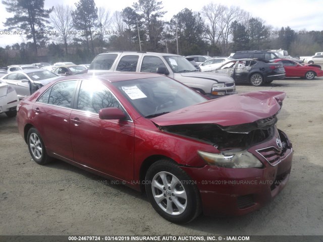 4T1BF3EK0BU584779 - 2011 TOYOTA CAMRY SE/LE/XLE RED photo 1