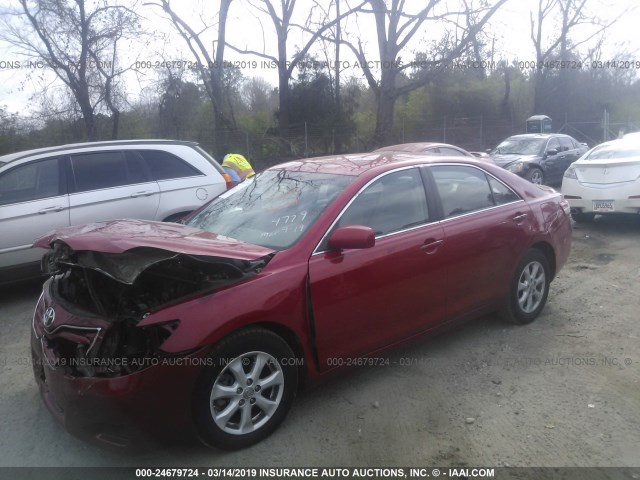 4T1BF3EK0BU584779 - 2011 TOYOTA CAMRY SE/LE/XLE RED photo 2