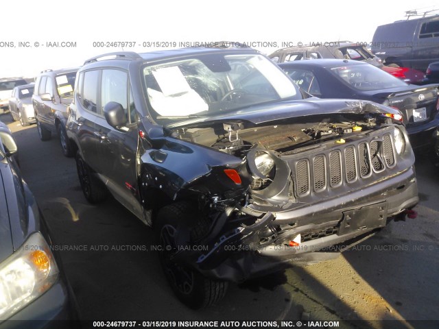 ZACCJBCB3HPG62499 - 2017 JEEP RENEGADE TRAILHAWK GRAY photo 1