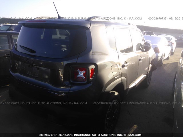 ZACCJBCB3HPG62499 - 2017 JEEP RENEGADE TRAILHAWK GRAY photo 4