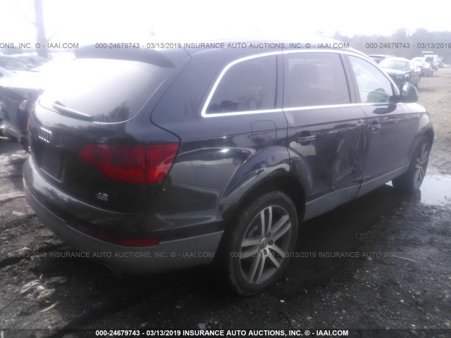 WA1AV74L77D101696 - 2007 AUDI Q7 4.2 QUATTRO BLACK photo 4