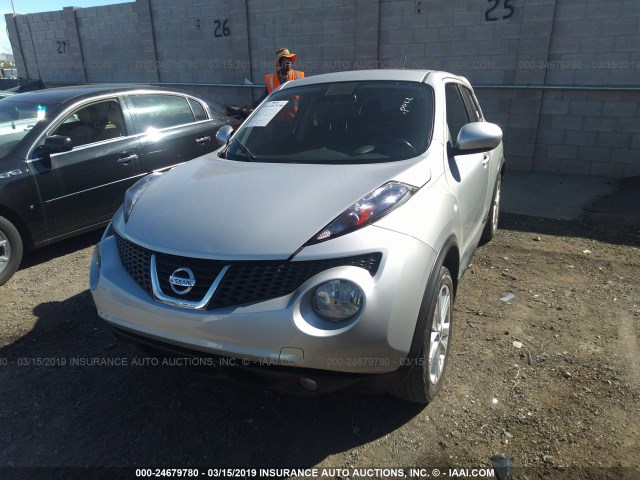 JN8AF5MV5DT216005 - 2013 NISSAN JUKE S/SV/SL SILVER photo 6