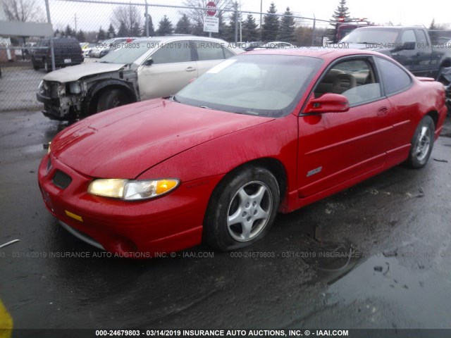 1G2WP1219VF233580 - 1997 PONTIAC GRAND PRIX GTP RED photo 2