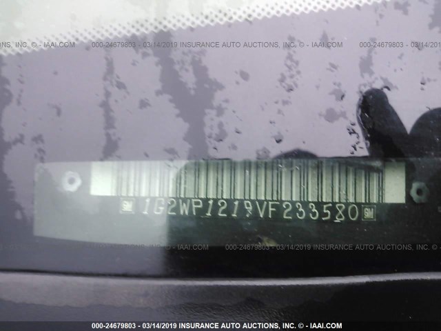 1G2WP1219VF233580 - 1997 PONTIAC GRAND PRIX GTP RED photo 9