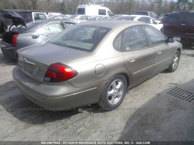 1FAFP55282A252773 - 2002 FORD TAURUS SES GRAY photo 4