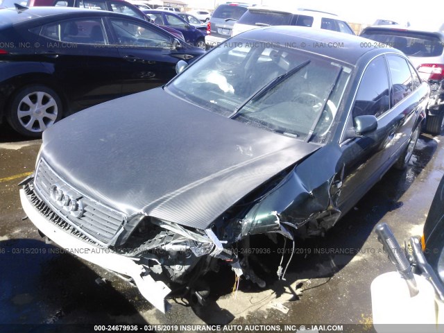 WAUED54B5YN072603 - 2000 AUDI A6 2.7T QUATTRO GREEN photo 6