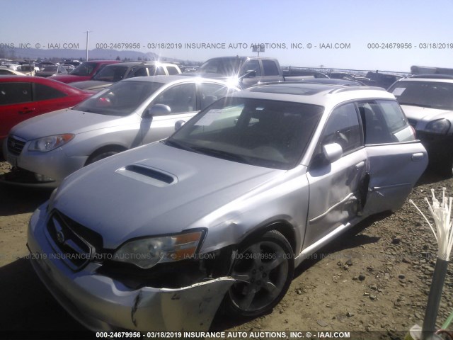 4S3BP676764300427 - 2006 SUBARU LEGACY GT LIMITED SILVER photo 2