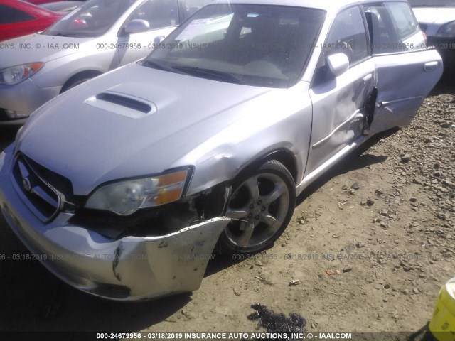 4S3BP676764300427 - 2006 SUBARU LEGACY GT LIMITED SILVER photo 6