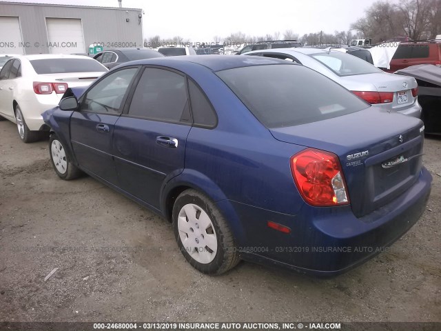 KL5JD56Z96K318665 - 2006 SUZUKI FORENZA BLUE photo 3