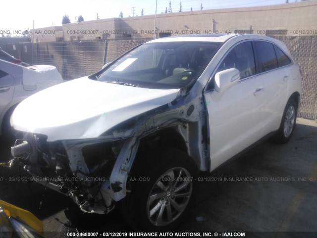 5J8TB3H35HL023423 - 2017 ACURA RDX WHITE photo 2