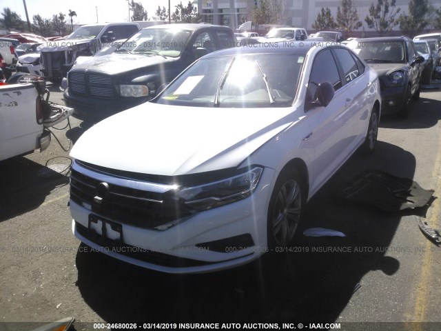 3VWC57BU3KM053750 - 2019 VOLKSWAGEN JETTA S/SE/R-LINE WHITE photo 2