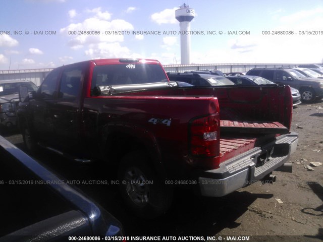 1GCHK236X7F552833 - 2007 CHEVROLET SILVERADO K2500 HEAVY DUTY RED photo 3