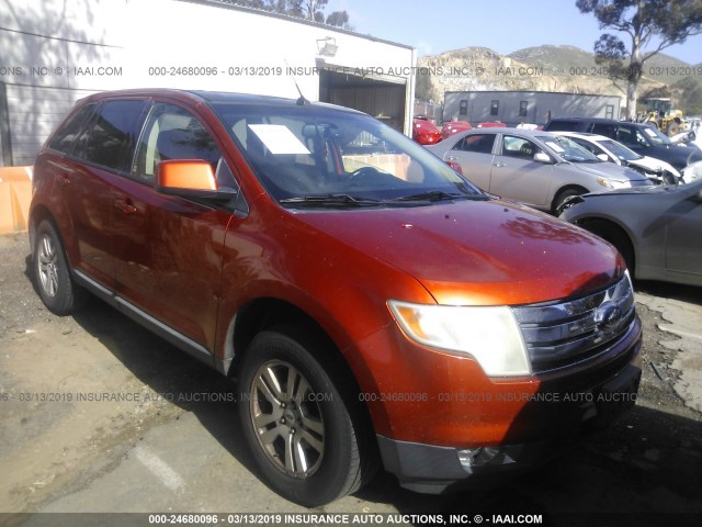 2FMDK38C88BA82626 - 2008 FORD EDGE SEL ORANGE photo 1