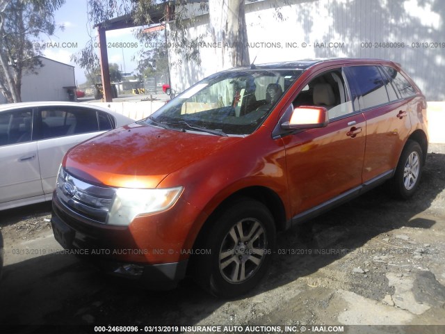 2FMDK38C88BA82626 - 2008 FORD EDGE SEL ORANGE photo 2