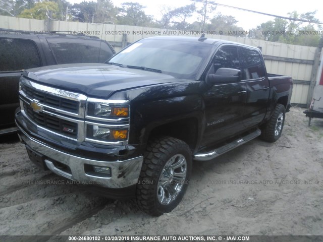 3GCUKREC1FG114872 - 2015 CHEVROLET SILVERADO K1500 LT BLACK photo 2