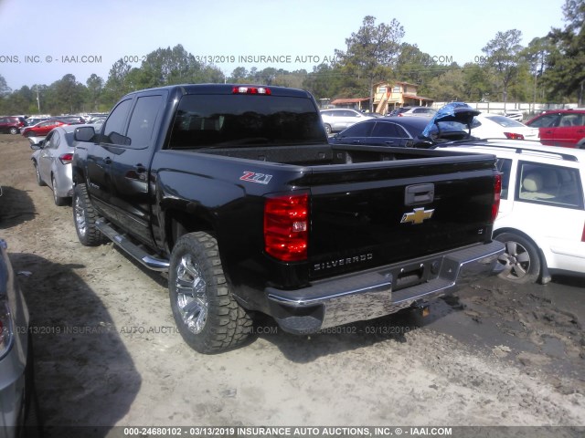 3GCUKREC1FG114872 - 2015 CHEVROLET SILVERADO K1500 LT BLACK photo 3