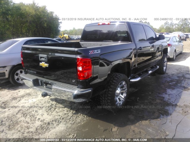 3GCUKREC1FG114872 - 2015 CHEVROLET SILVERADO K1500 LT BLACK photo 4