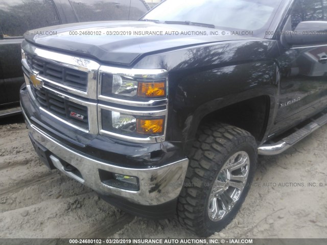 3GCUKREC1FG114872 - 2015 CHEVROLET SILVERADO K1500 LT BLACK photo 6