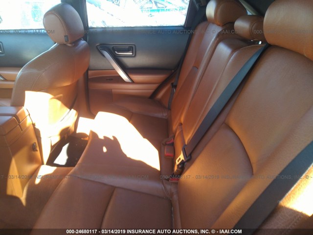 JNRBS08W54X402122 - 2004 INFINITI FX45 BROWN photo 8