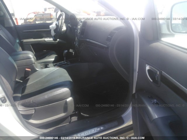 5XYZKDAG1CG148936 - 2012 HYUNDAI SANTA FE LIMITED SILVER photo 5