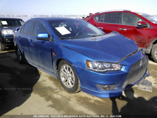 JA32U2FU3AU002031 - 2010 MITSUBISHI LANCER ES/ES SPORT BLUE photo 1