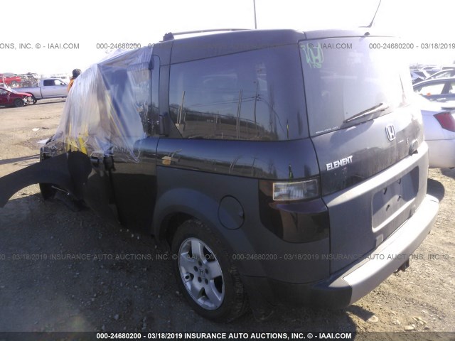 5J6YH27685L005898 - 2005 HONDA ELEMENT EX BLACK photo 3